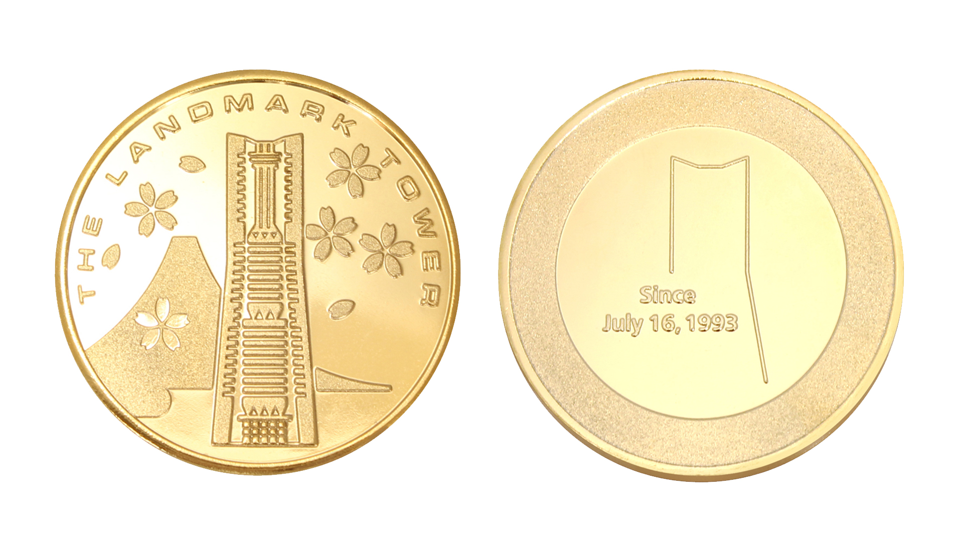 ランドマークタワー刻印メダルの画像